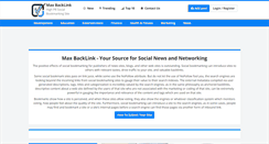 Desktop Screenshot of maxbacklink.com