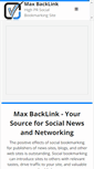 Mobile Screenshot of maxbacklink.com